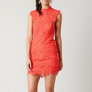 Free people bodycon dress - coral shower guest